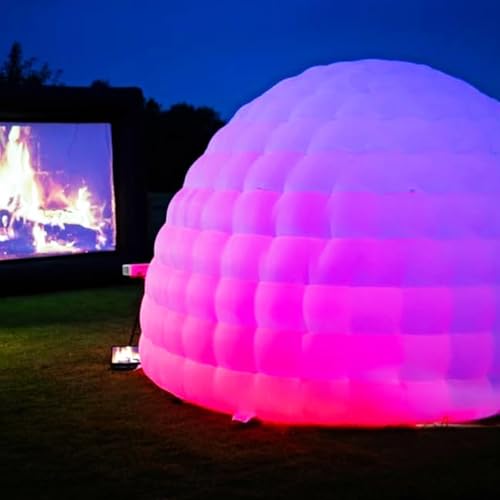 Inflatable Dome Tent (14x14x9FT) with Air Blower and Light T47273