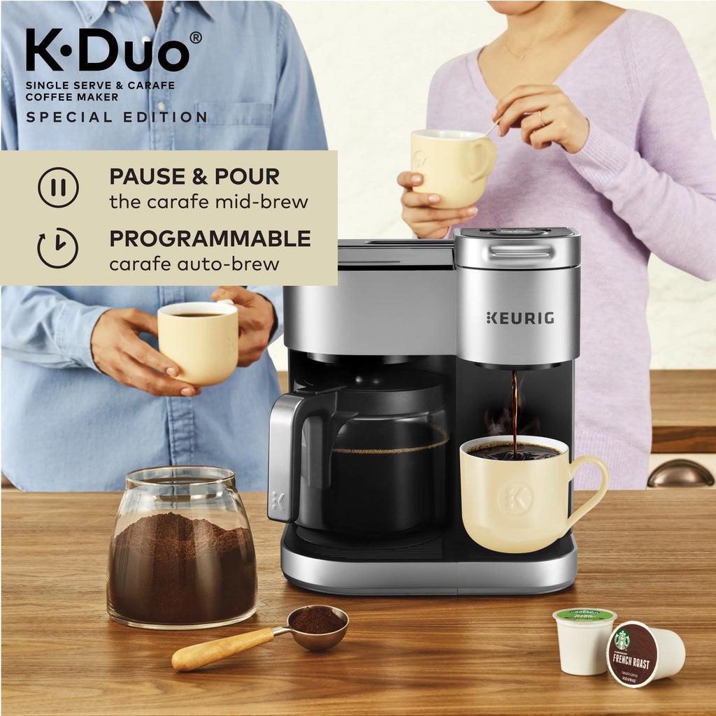 Silver Single Serve & Carafe Coffee Maker V81168