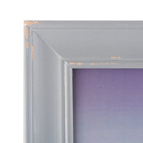 Antique Silver Distressed Wooden Picture Frame 8x10 L535