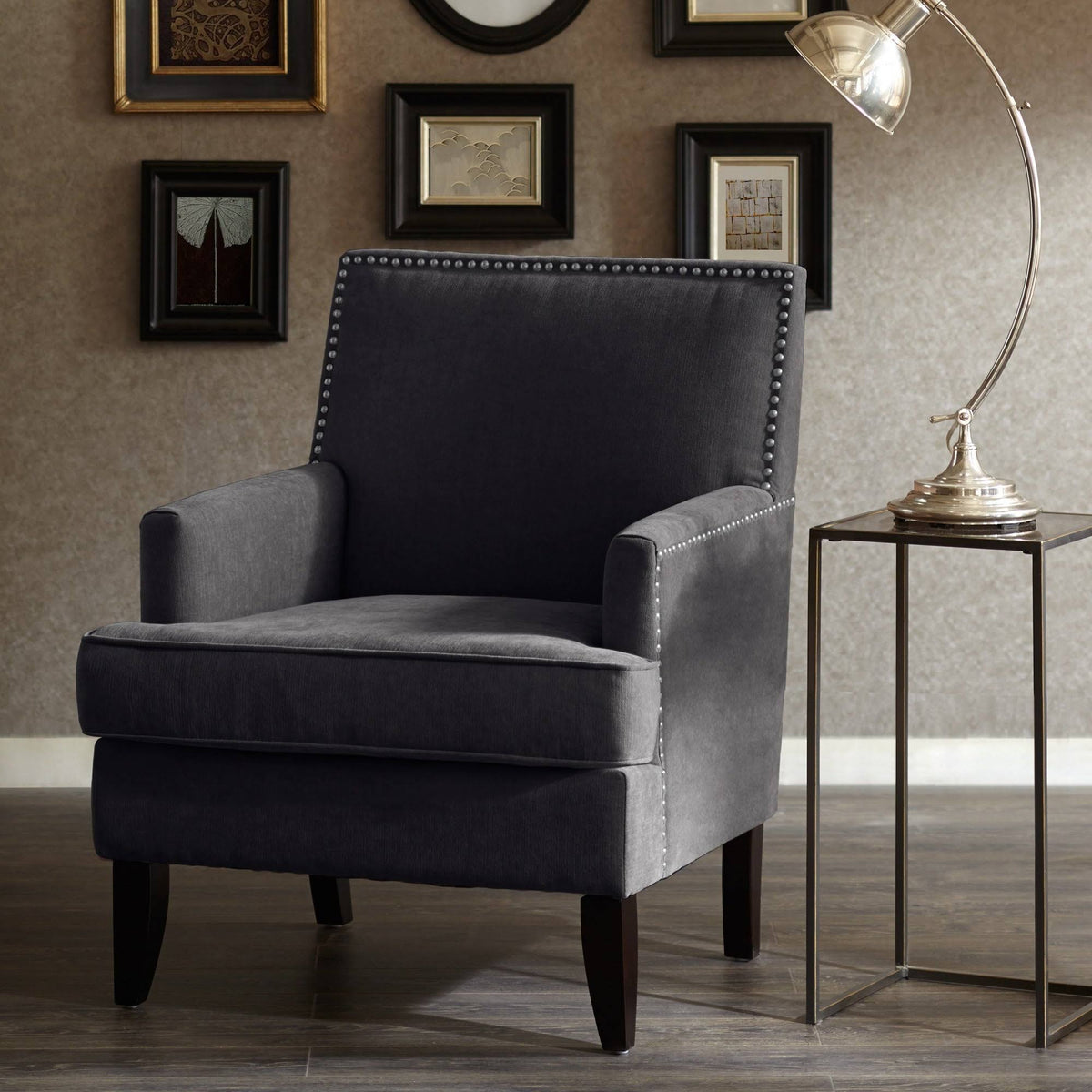 Charcoal Club Chair V426
