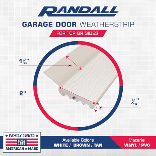 7-Feet Dual Vinyl Garage Door Seal (Brown) I26388