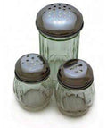 Glass Stainless Steel Perforated 12 oz Cheese Shaker J391272