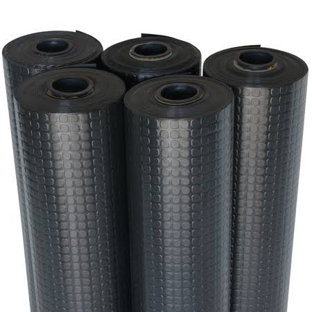 Black 2mm Rubber Flooring Rolls W443