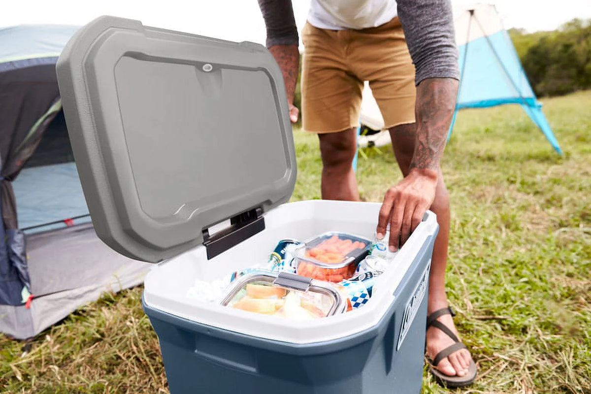 60QT Hard Chest Wheeled Cooler, Lakeside Blue D548