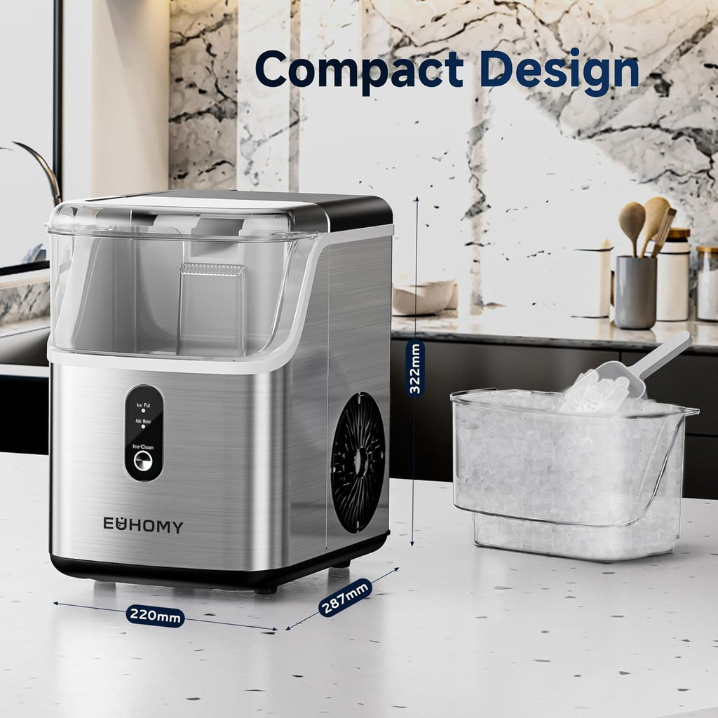 Nugget Ice Maker Machine with 34lbs/24H Self-Cleaning Stainless Steels O428