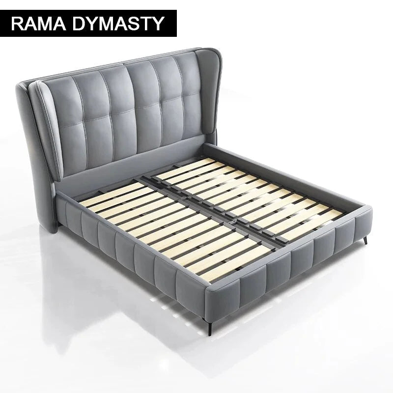 Genuine Leather King Queen Size Bed Q1108