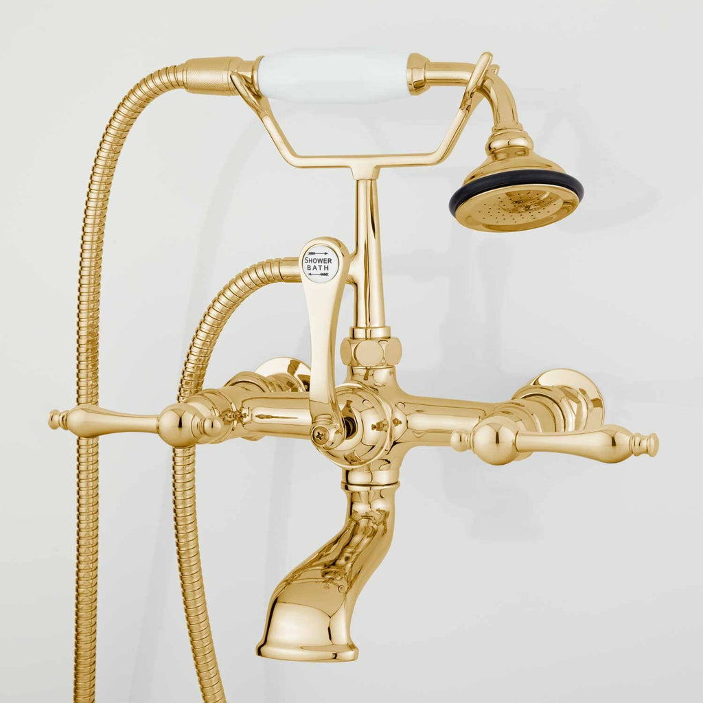 Brushed Nickel Wall-Mount Telephone Faucet and Hand Shower P781703