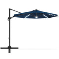 Navy Blue Cantilever Offset Patio Umbrella Y114