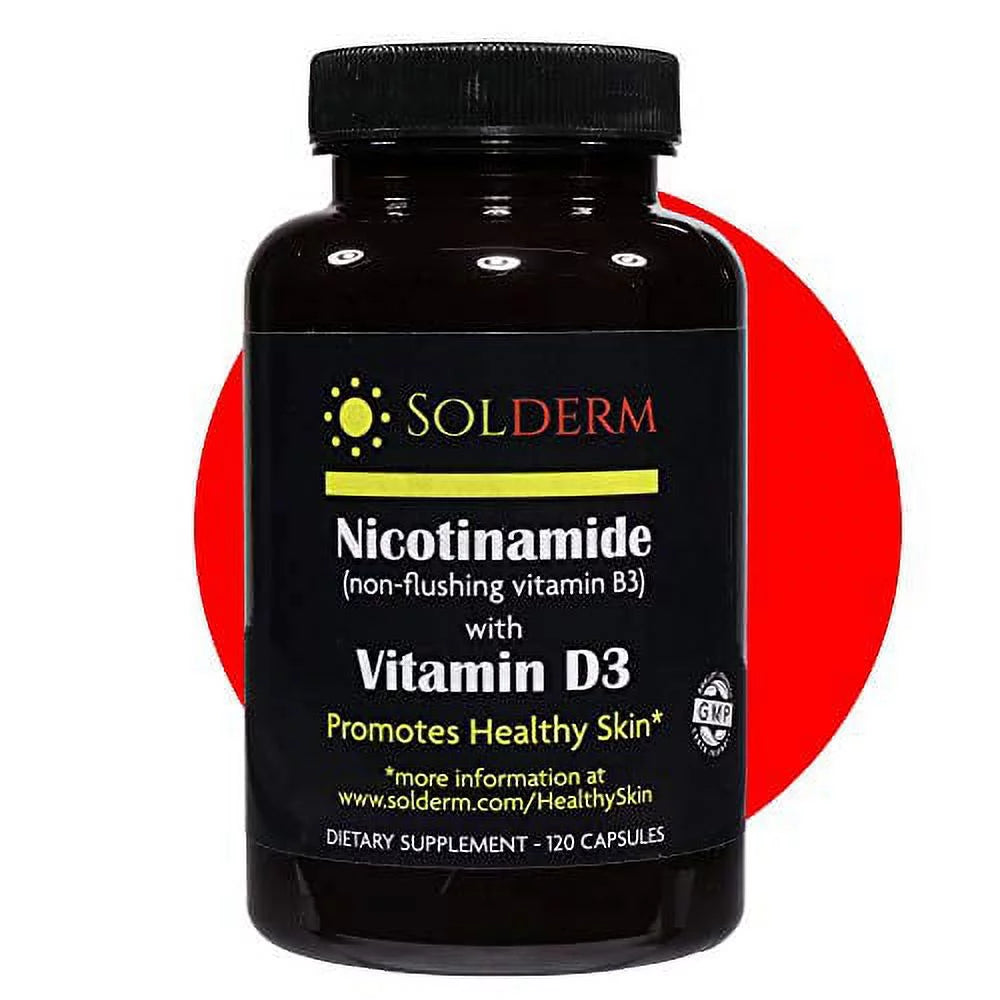 Nicotinamide with Vitamin D3 & B3 120 Capsules C899614
