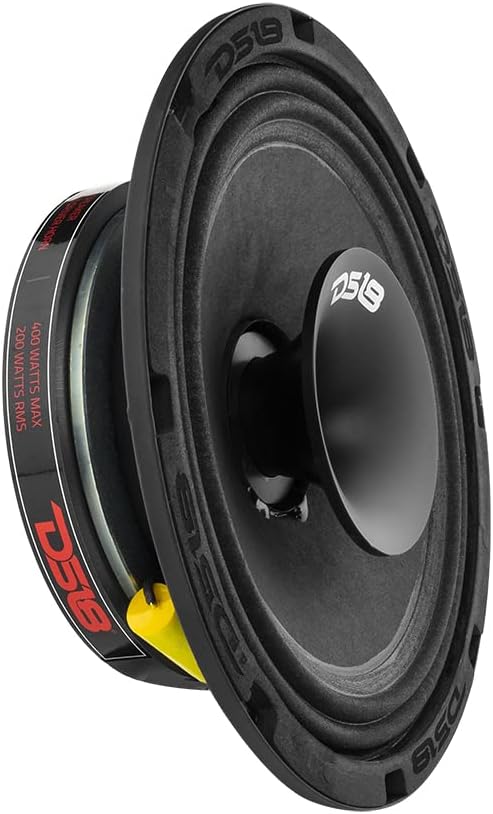 8 Shallow Hybrid Mid-Range Car Audio Loudspeaker with Grill Included 400W Max 200W RMS 8 Ohms P8829