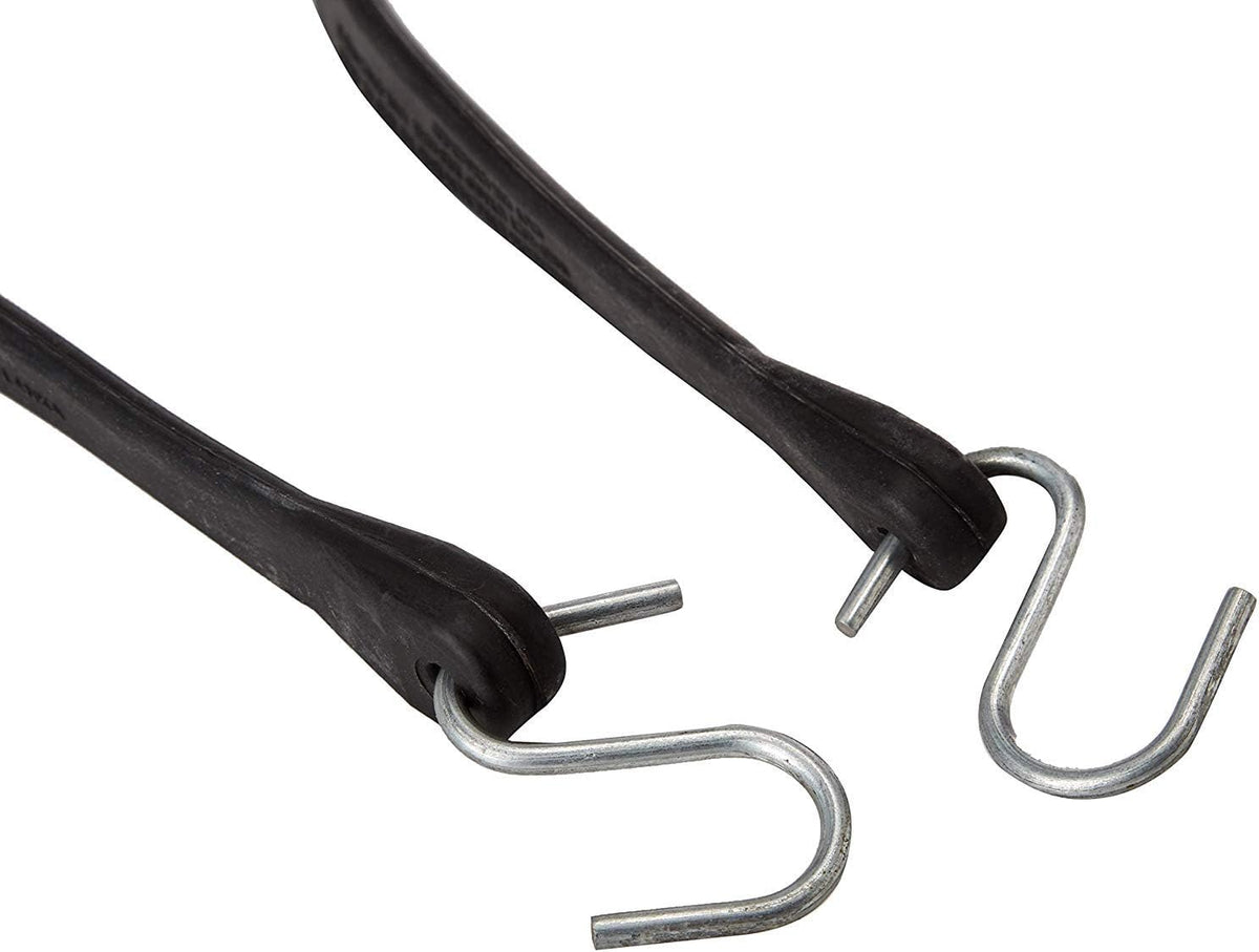 Natural Rubber Bungee Cords with Hooks 15" Pack of 50 V7234