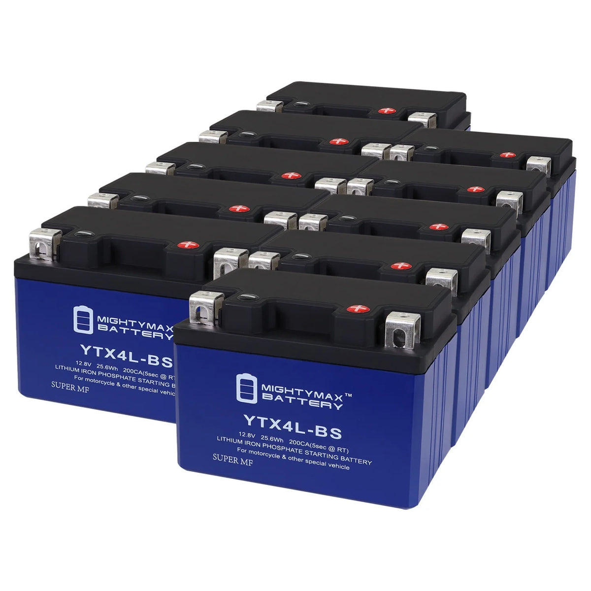 YTX4L-BS Lithium Replacement Battery 10 Pack P180424
