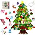 Felt Christmas Tree Set with 32 Ornaments O827