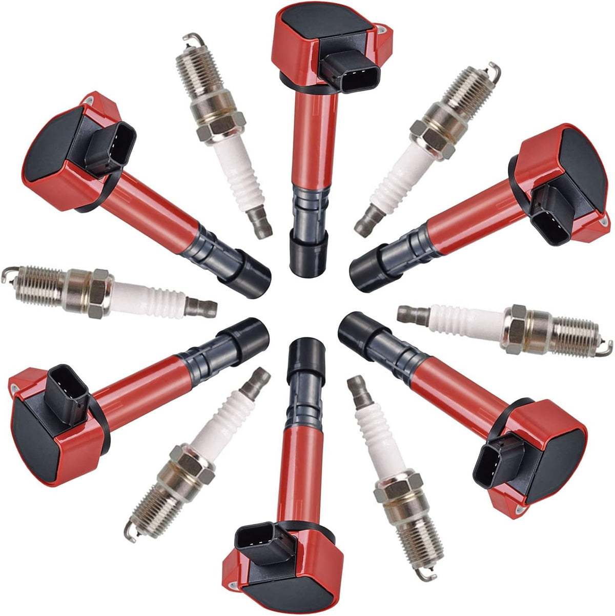 Pack of 6 Ignition Coil with 6 Platinum Spark Plug for 3.5 V6 I928761