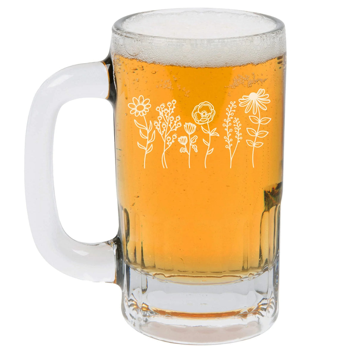 12oz Beer Mug Stein Glass T19864