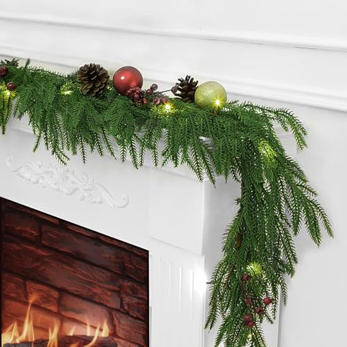 6 Ft 2 Pcs Artificial Norfolk Pine Garland Y15534
