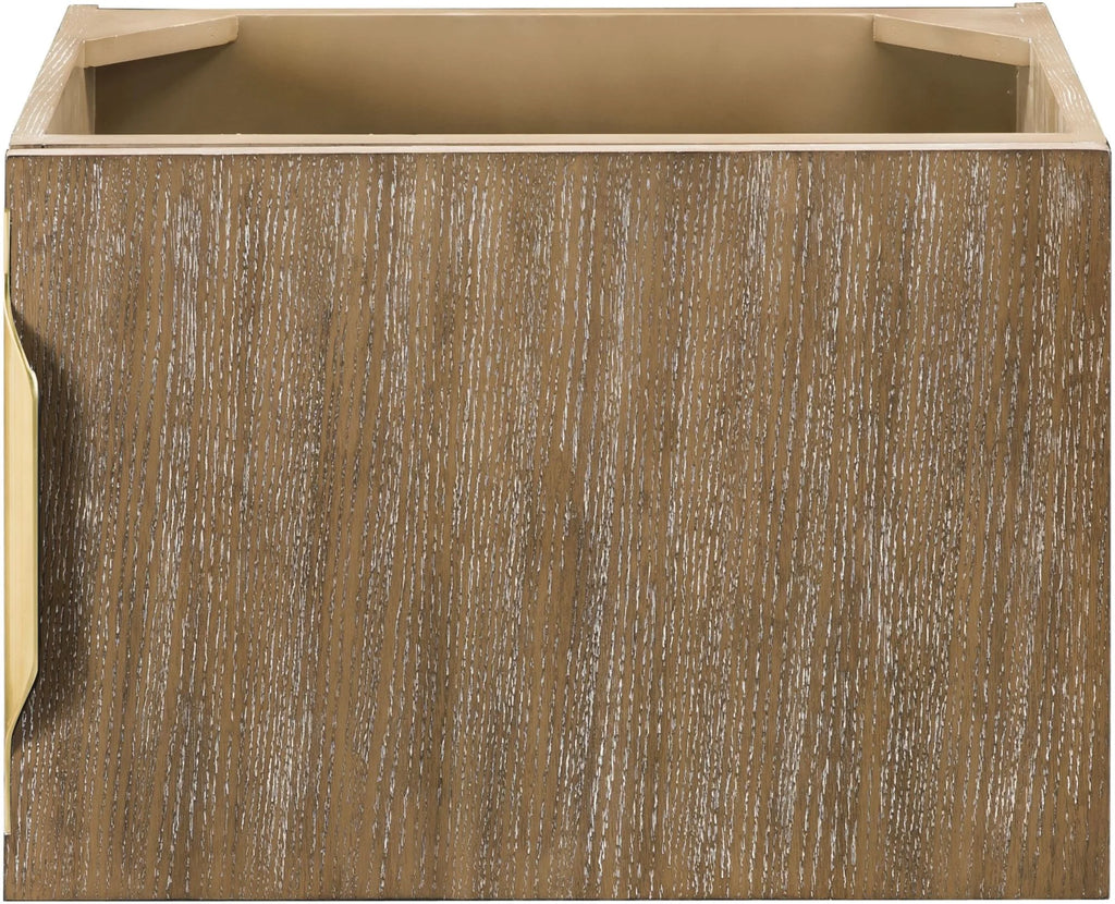 24" Wall Mounted Single Basin Hardwood Vanity D3828
