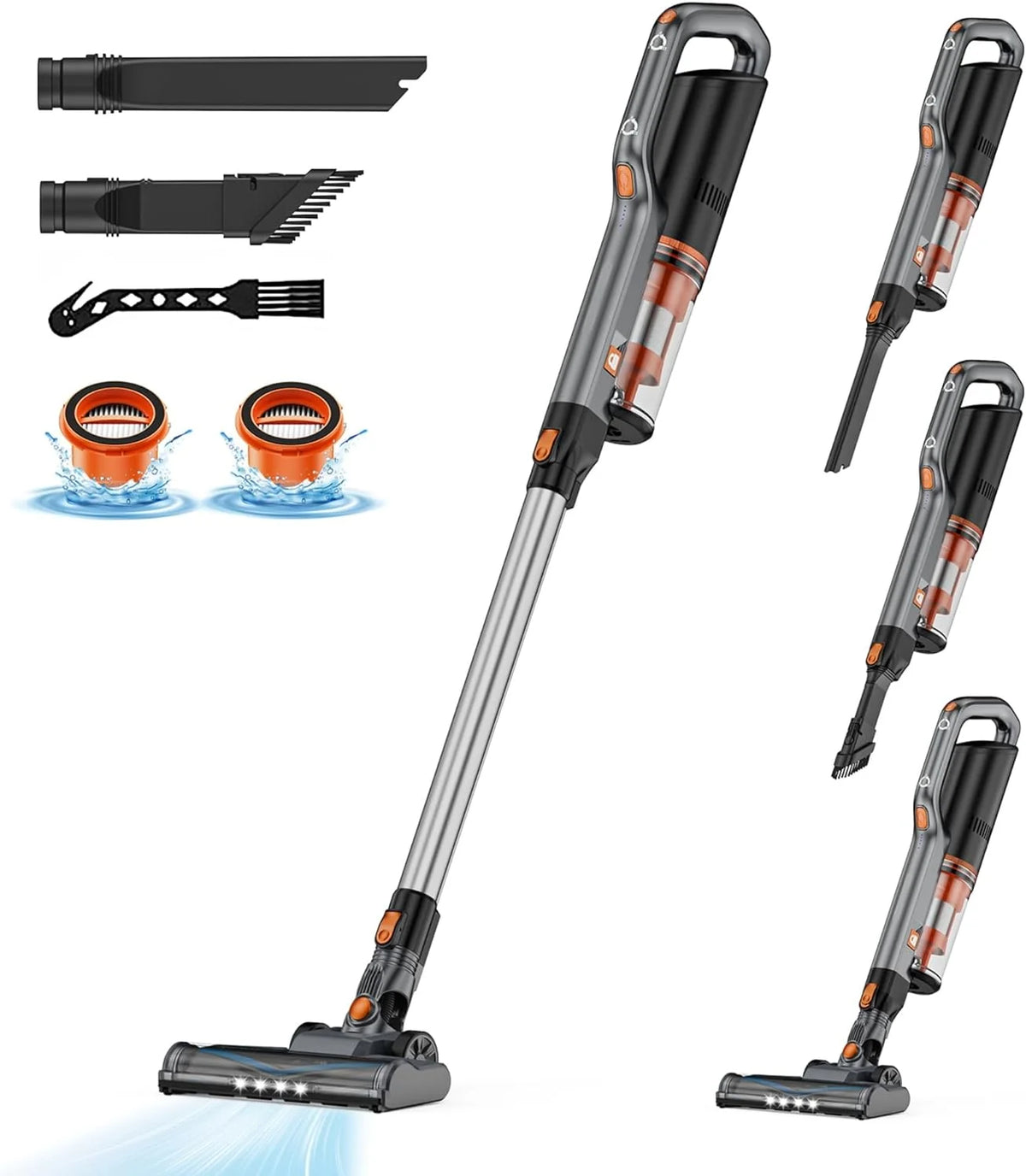 Cordless Vacuum Cleaner, 20Kpa Lightweight Stick Vac T675