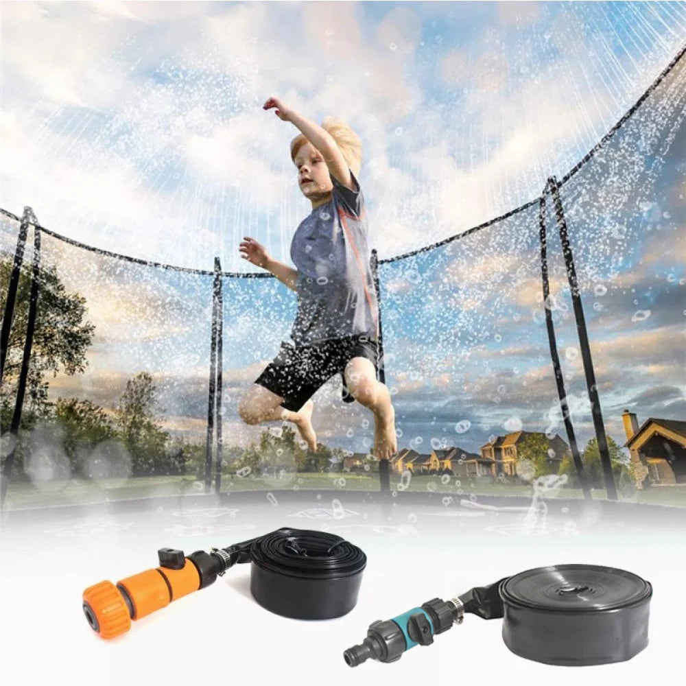 Orange/Green Outdoor Trampoline Water Sprinkler A51540