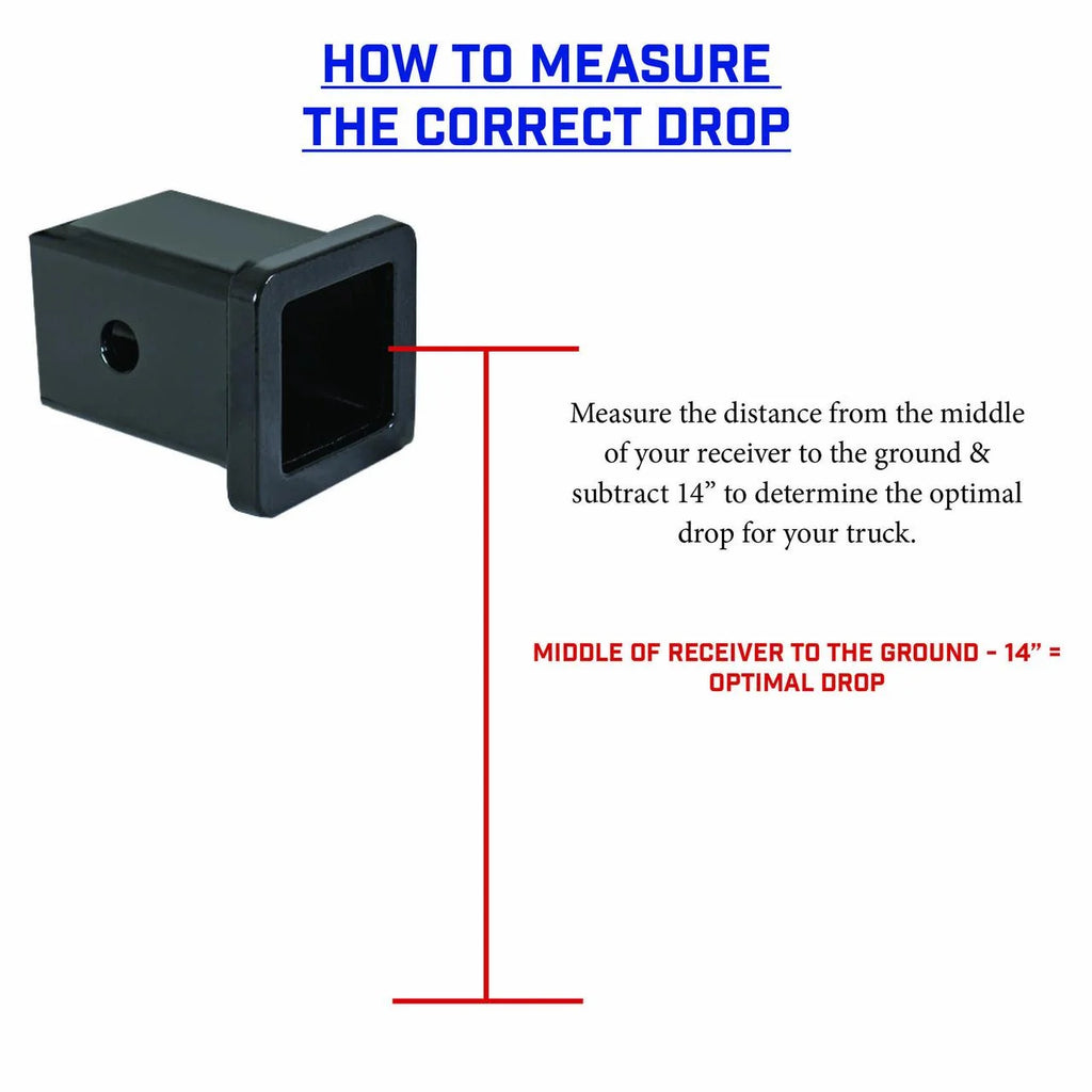 Adjustable 15" Drop Hitch with Dual-Ball, Pintle Lock, Stabilizer Kit for 2" Receiver D6094