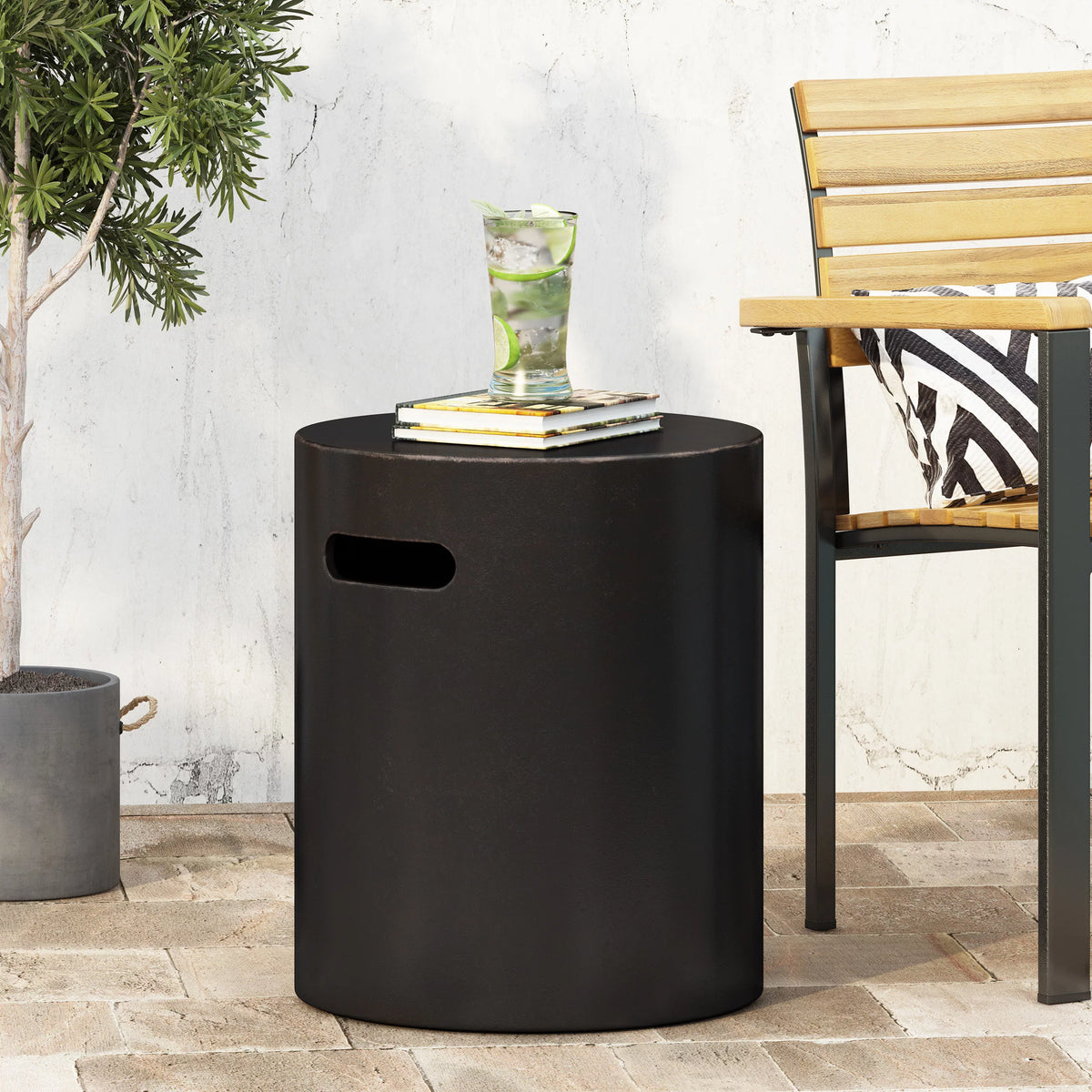 Lightweight Concrete Outdoor Side Table I487513
