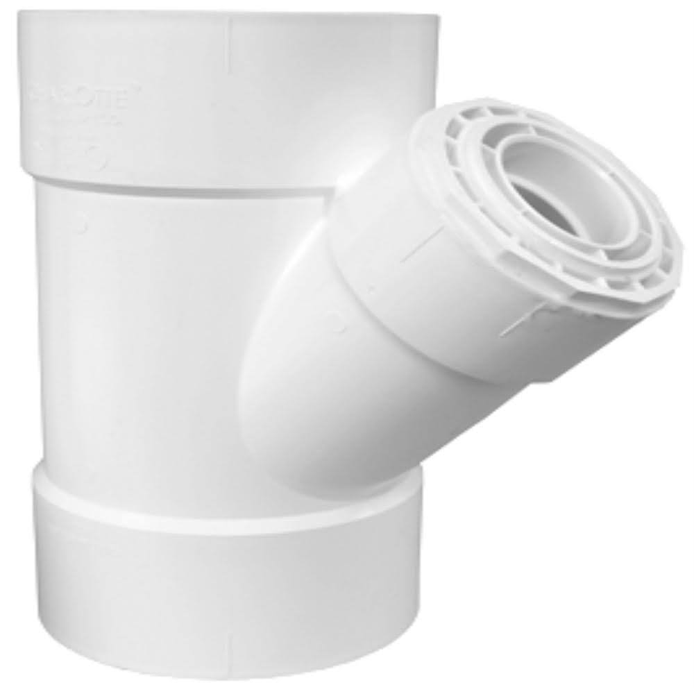 16 x 16 x 4 in. Fabricated Reducing PVC Wye A97439