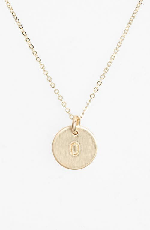 14K Gold Fill Initial Mini Circle Necklace Z749344