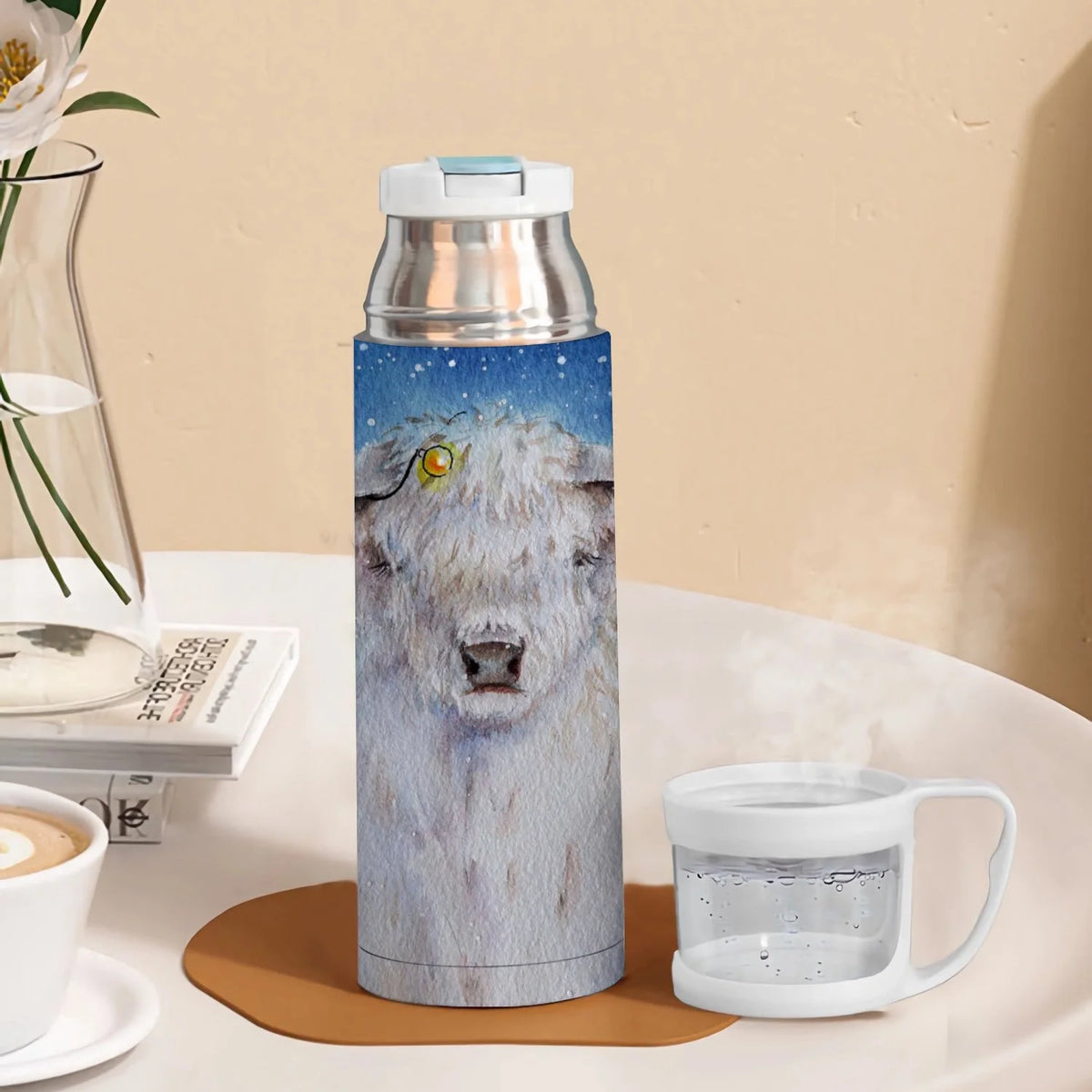 350ml Stainless Steel Water Bottle with Lid A10355