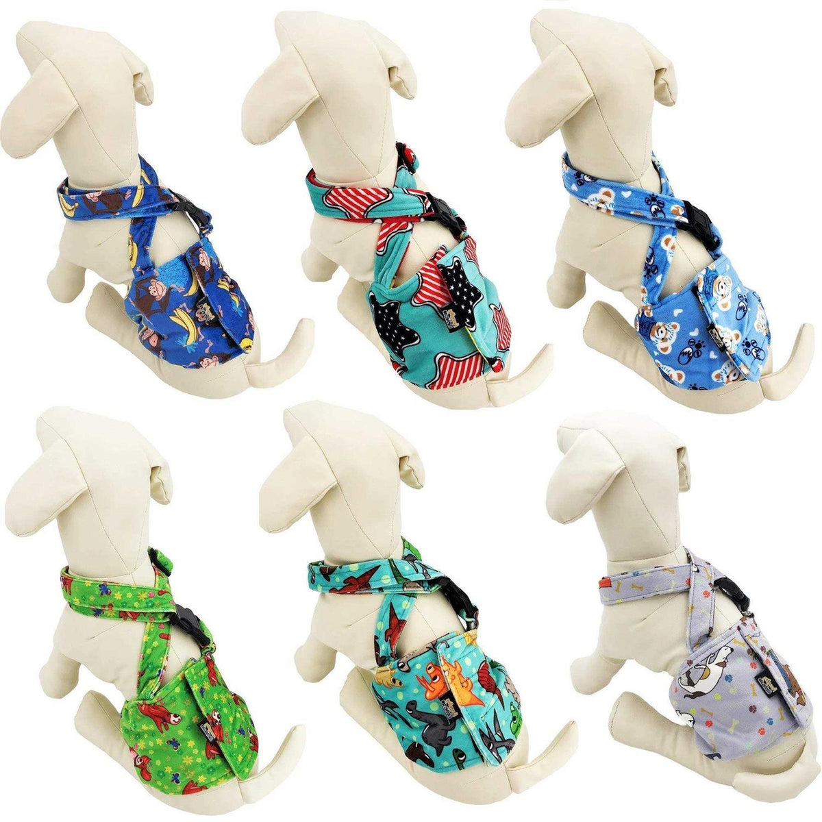 Washable Dog Diaper with Suspender J7512