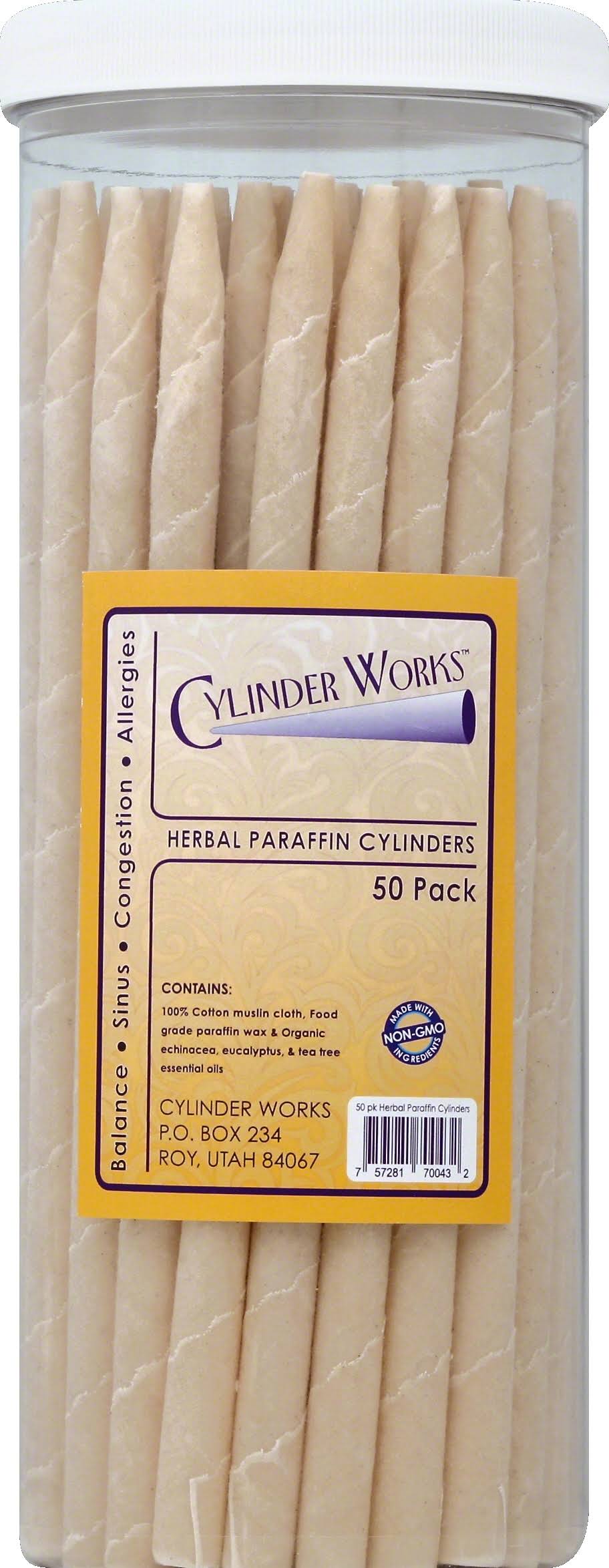 50 Cylinders Herbal Paraffin Cylinders L4893
