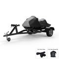 Gray Trailerable Jet Ski Cover with Trailer Straps and Storage Bag X246