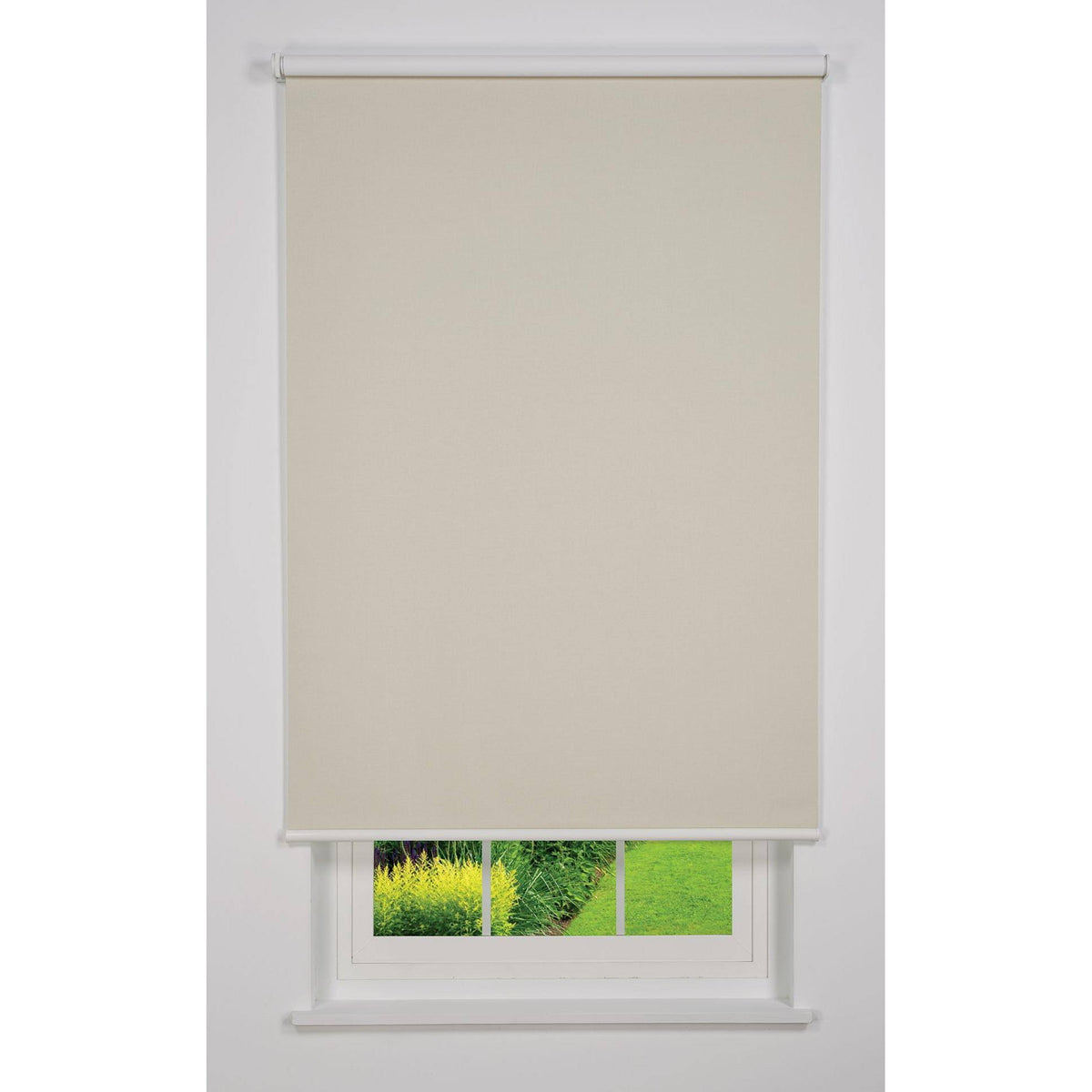 Beige Cordless Blackout Roller Shade 72 W x 78 H D74674