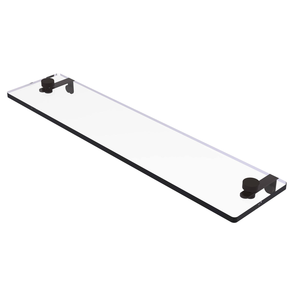 22x22 Glass Vanity Shelf with Beveled Edges Oil Rubbed Bronze M12784