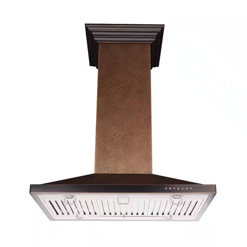 36 in. 400 CFM Convertible Island Mount Range Hood with LED Light E572