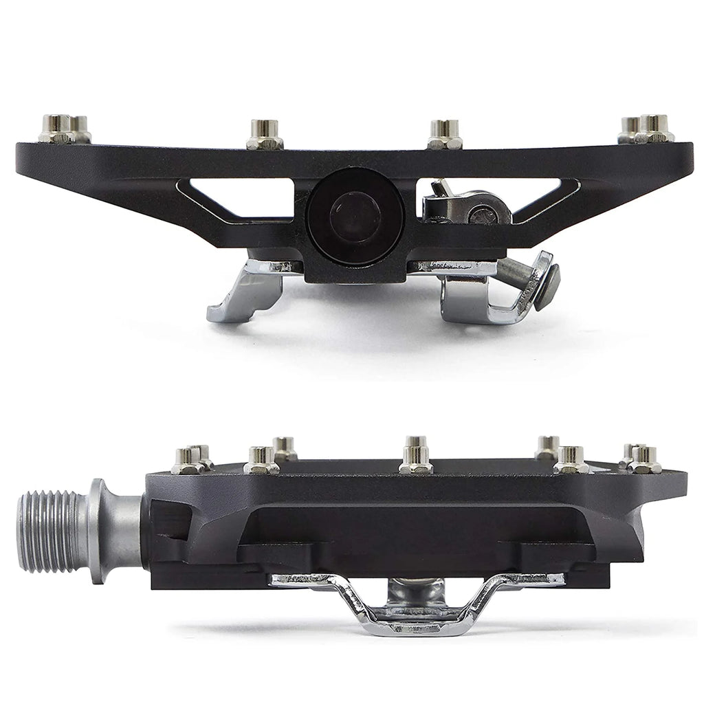 Green Clipless Mountain Bike Pedals with SPD Cleats V345759