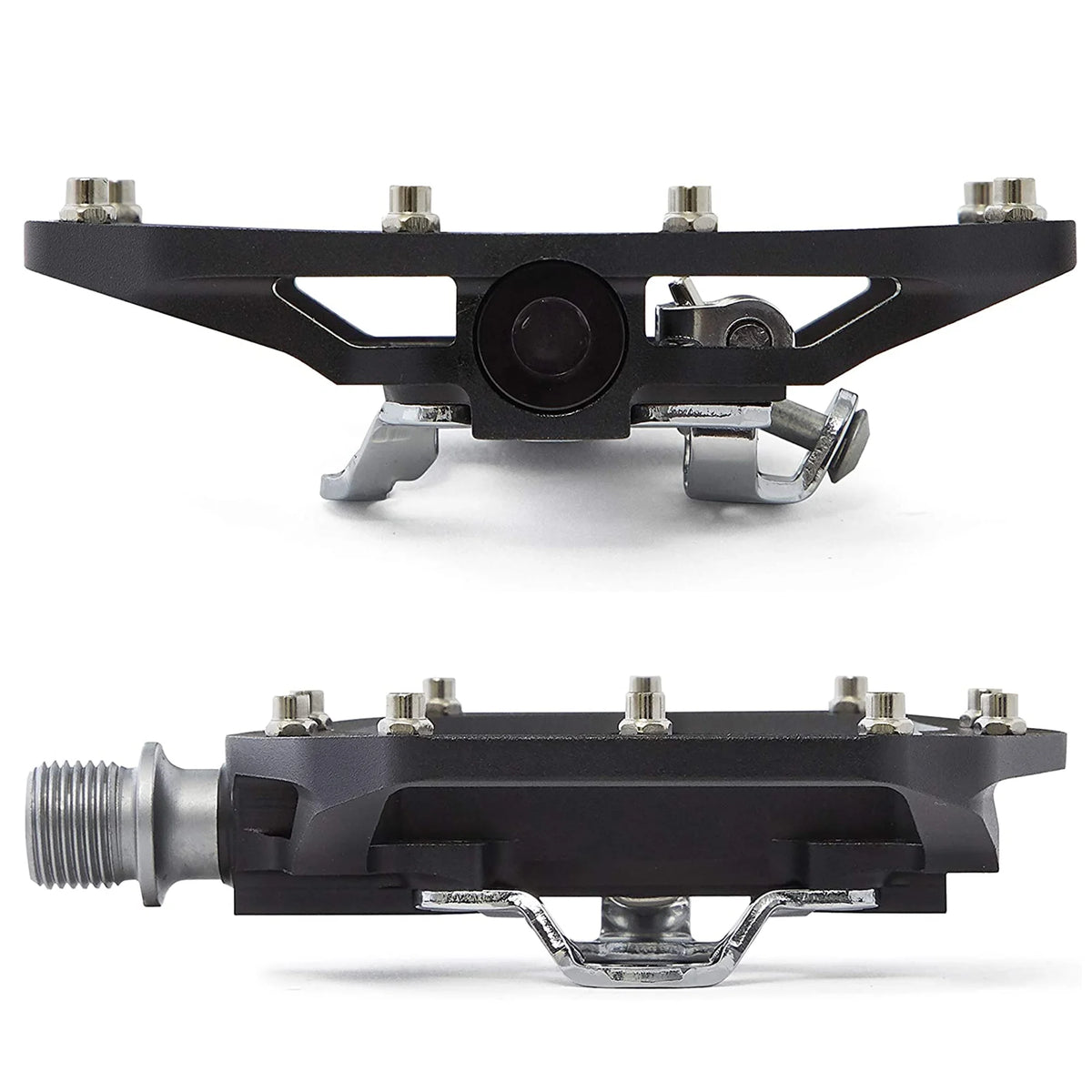 Green Clipless Mountain Bike Pedals with SPD Cleats V345759