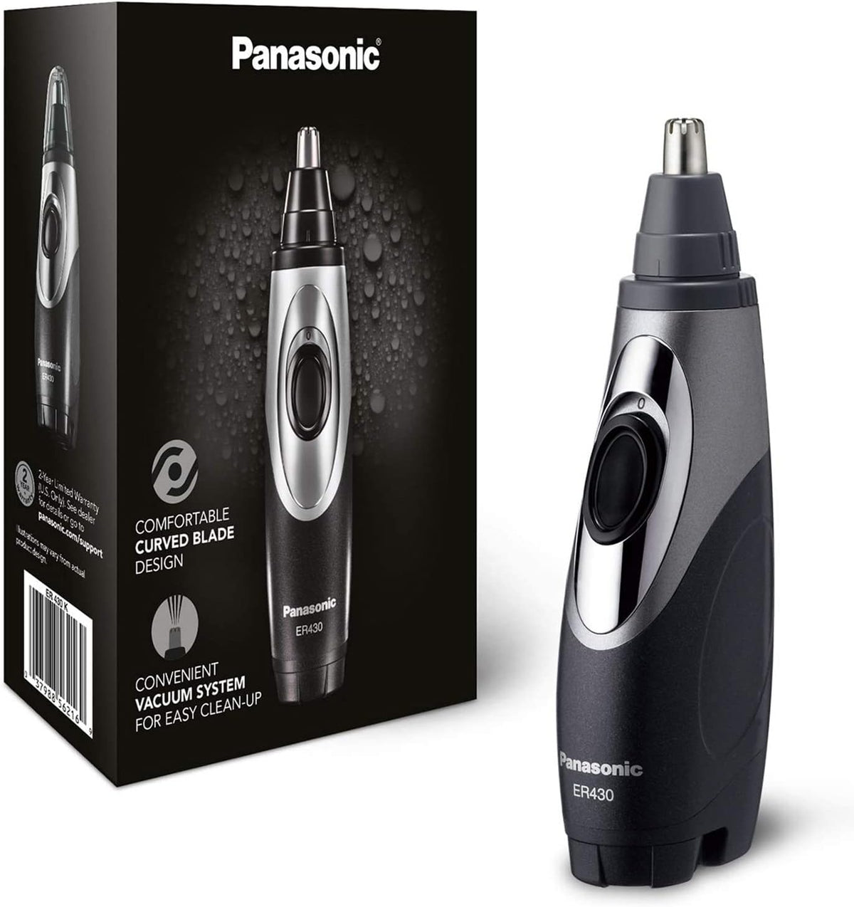 Men's Nose & Ear Hair Trimmer with Vacuum Cleaning System N42367