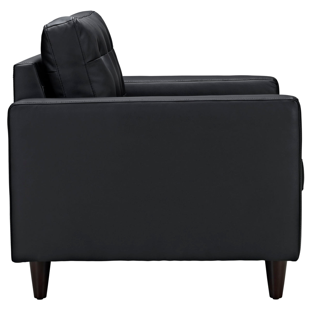 Black Leather Armchair W808226