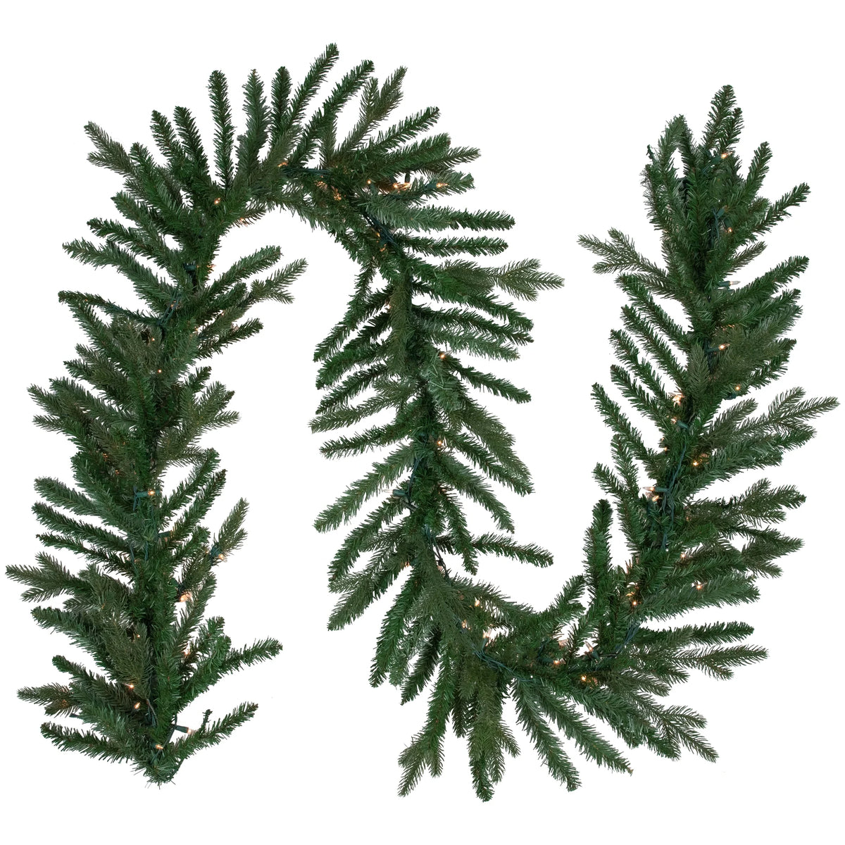 Pre-Lit Artificial Christmas Garland - 9' x 14" - Clear Lights U117377