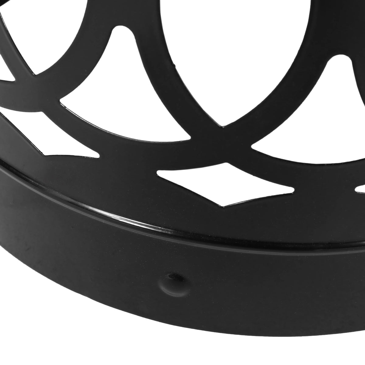 Black 18 inch Metal Side Table K879