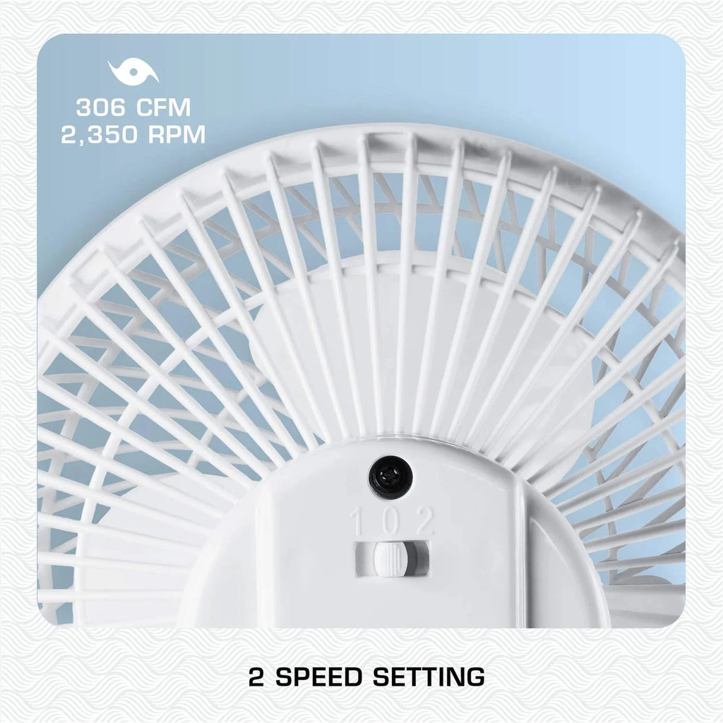 18 Inch Oscillating Wall Mount Fan White N691