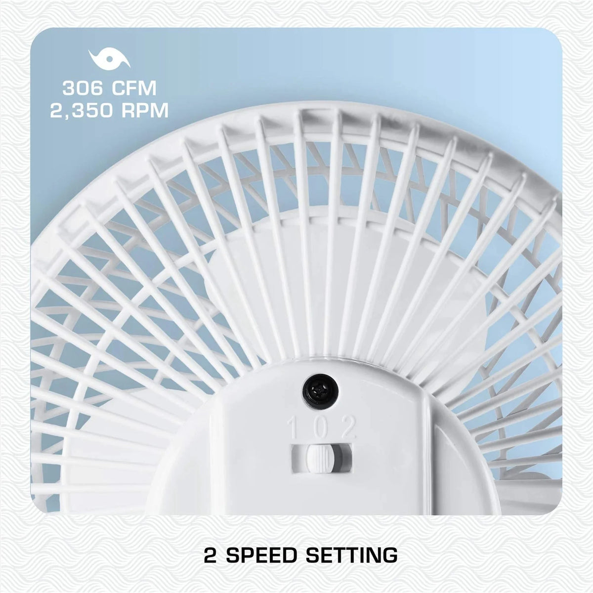 18 Inch Oscillating Wall Mount Fan White N691