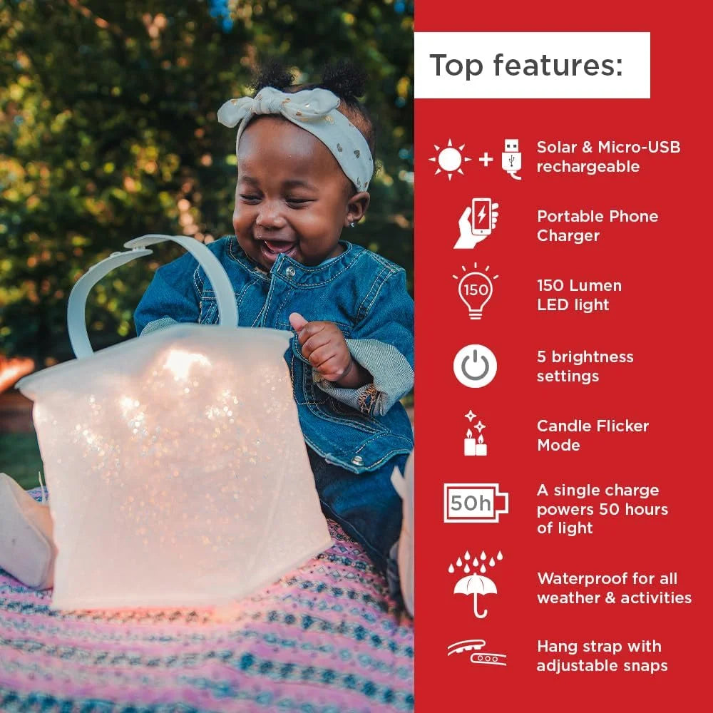 2-in-1 Solar Camping Lantern and Phone Charger J80545