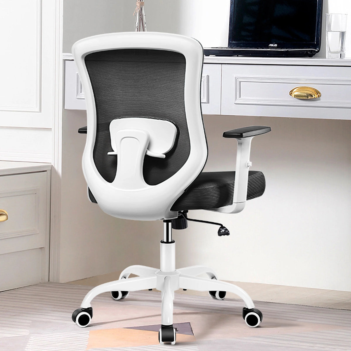 White Ergonomic Mesh Office Chair L336
