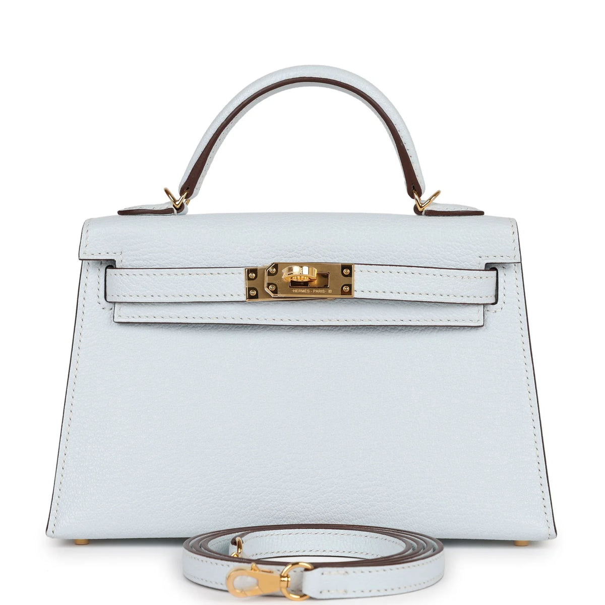 Bleu Brume Chevre Bag N57819
