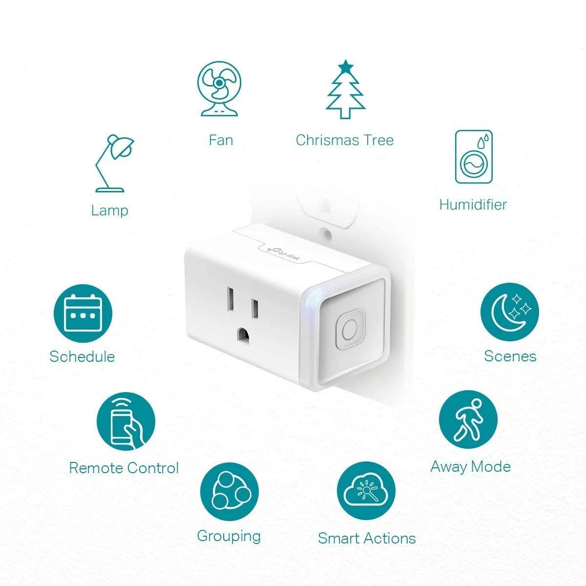 White 15 Amp Smart Plug 3-Pack Q942