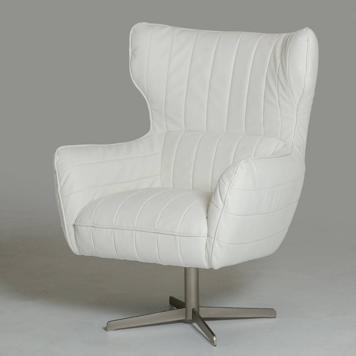 White Eco-Leather Accent Chair A4813