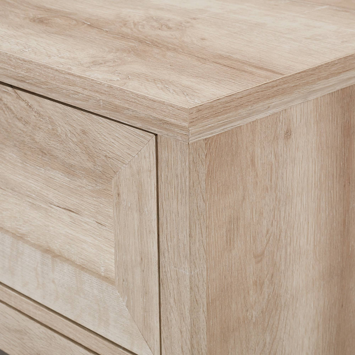 White Oak 2 Door Window Pane Accent Cabinet T304564