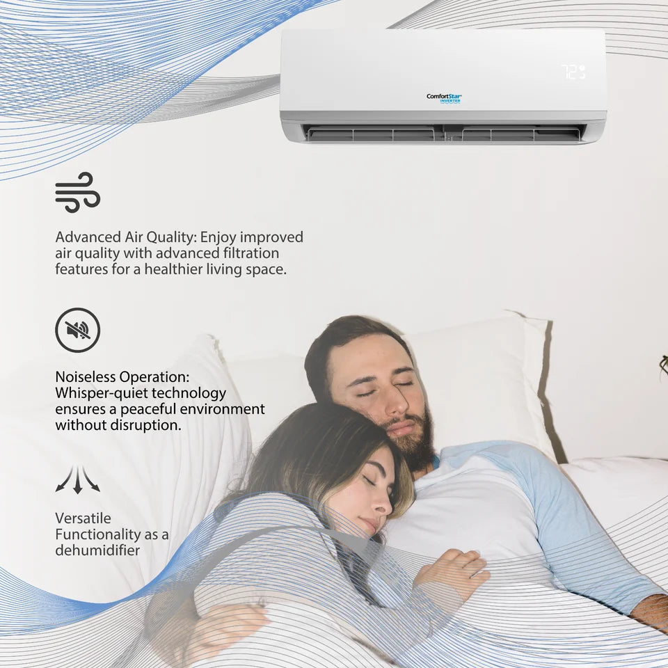 18,000 BTU 17 SEER2 Ductless Mini-Split Air Conditioner Heat Pump 220V O392598