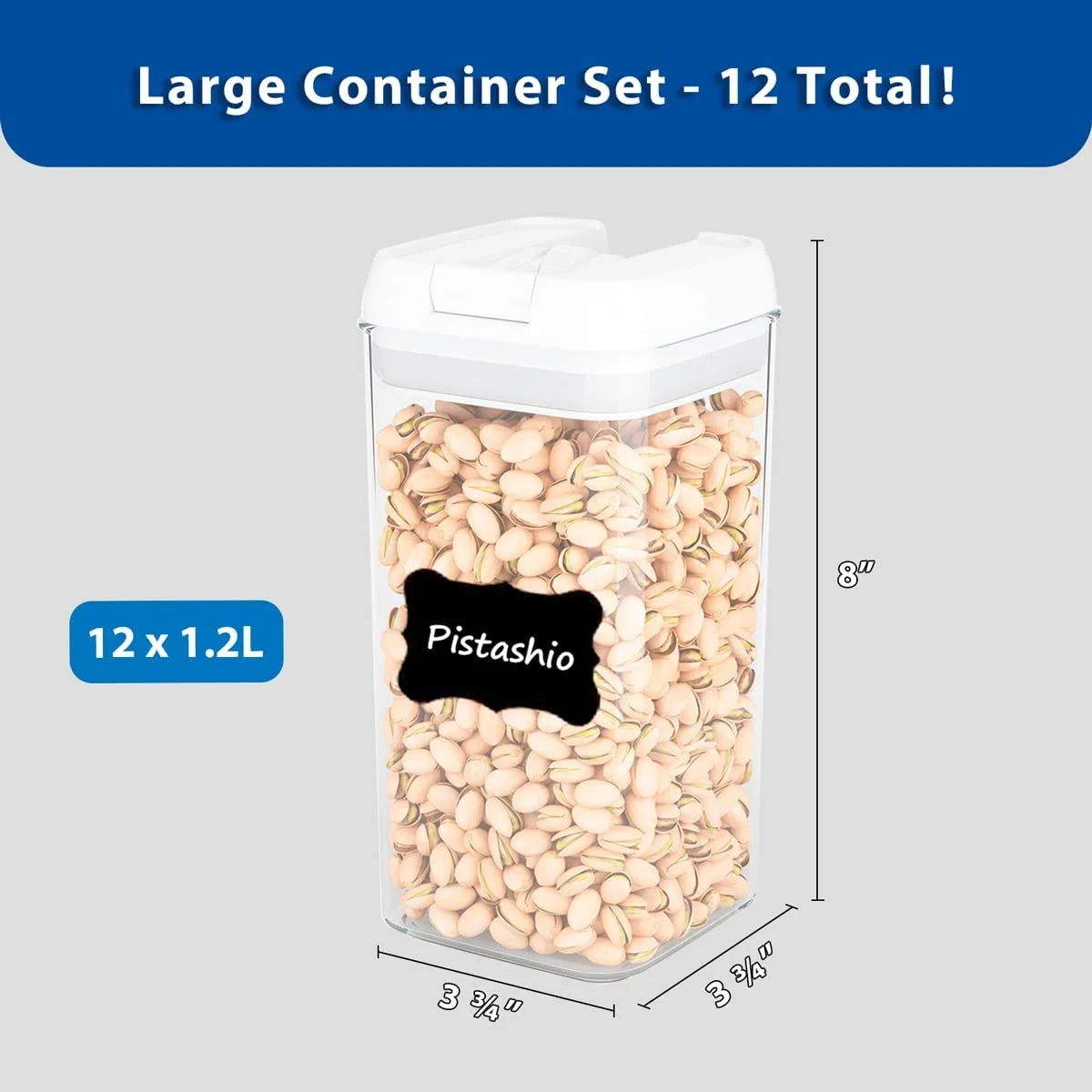 12pcs Airtight Food Storage Containers Set D252
